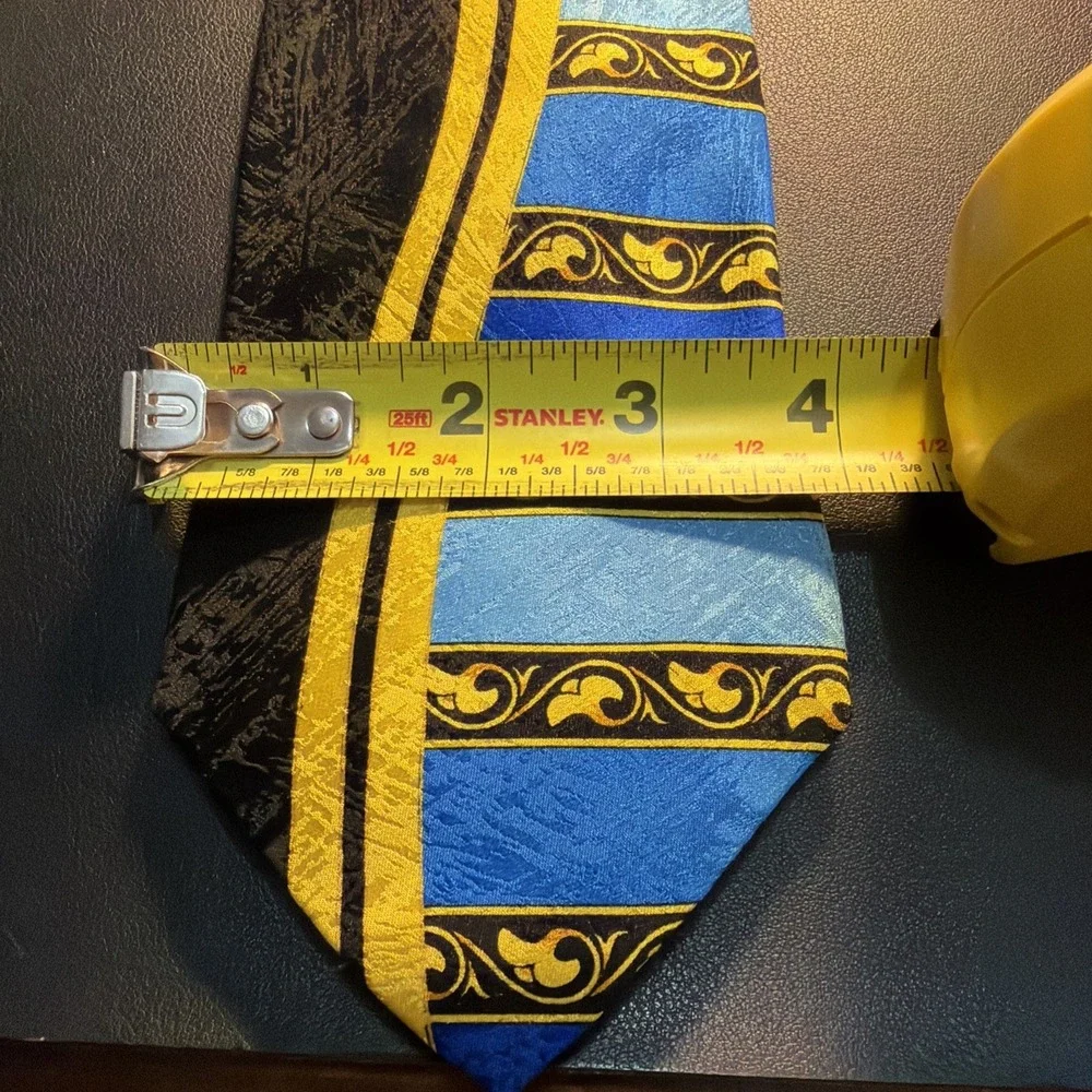 Vintage Rush Limbaugh No Boundaries Mens Tie 90s Silk Bold Authentic Fall Theme